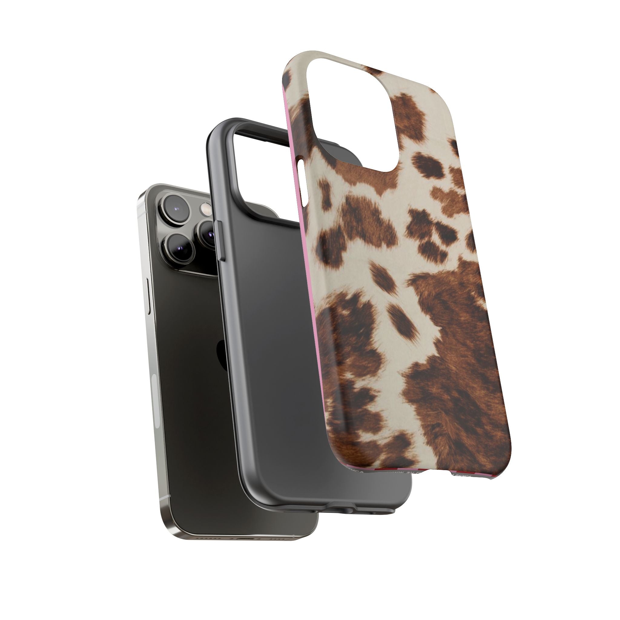 Cow Print Premium Tough Shining Phone Case (Double Layer) Available For All iPhone Models