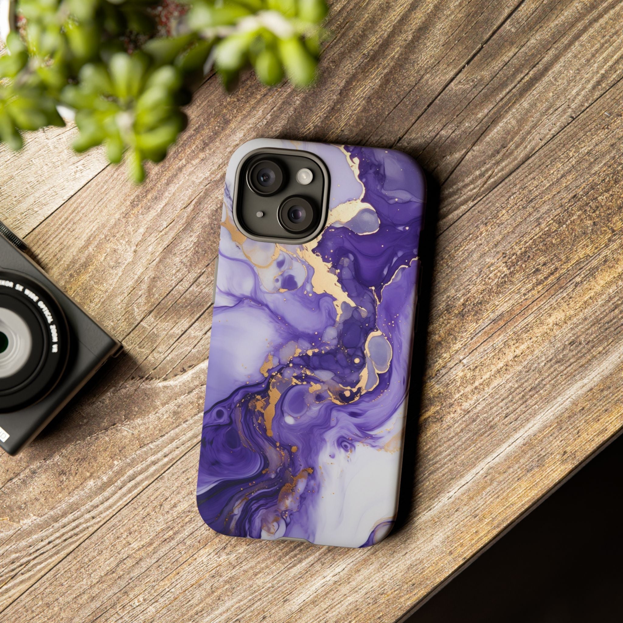 Violet Flow Premium Tough Shining Phone Case (Double Layer) Available For All iPhone Models