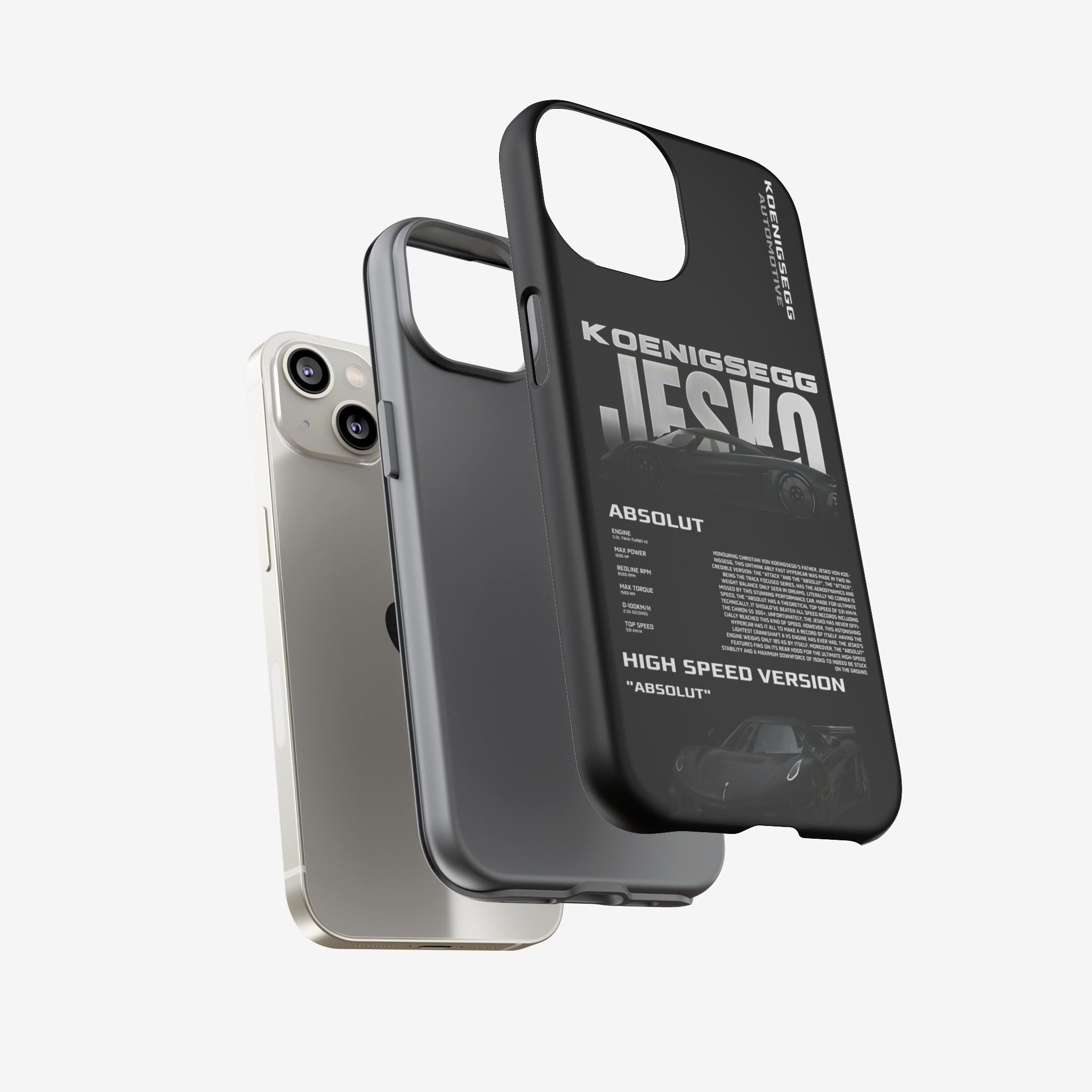 Midnight Motion Premium Tough Shining Phone Case (Double Layer) Available For All iPhone Models