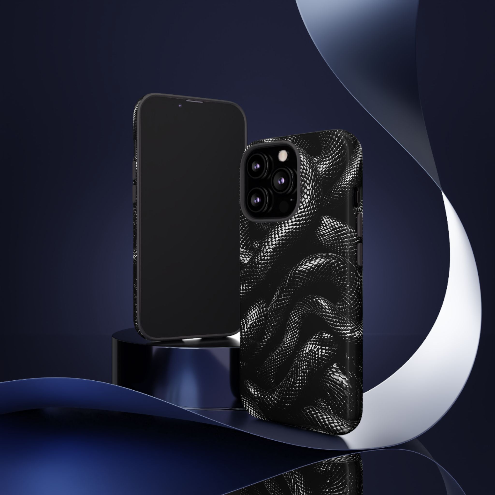 Black Snakes Premium Tough Shining Phone Case (Double Layer) Available For All iPhone Models