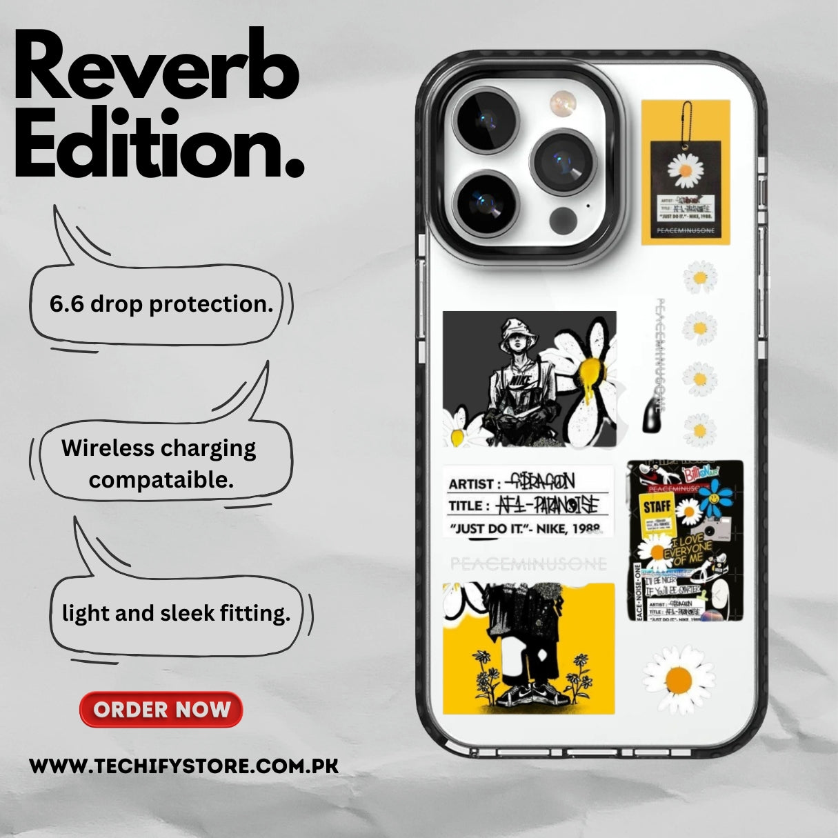 Retro Vibe- Reverb- iPhone Cover