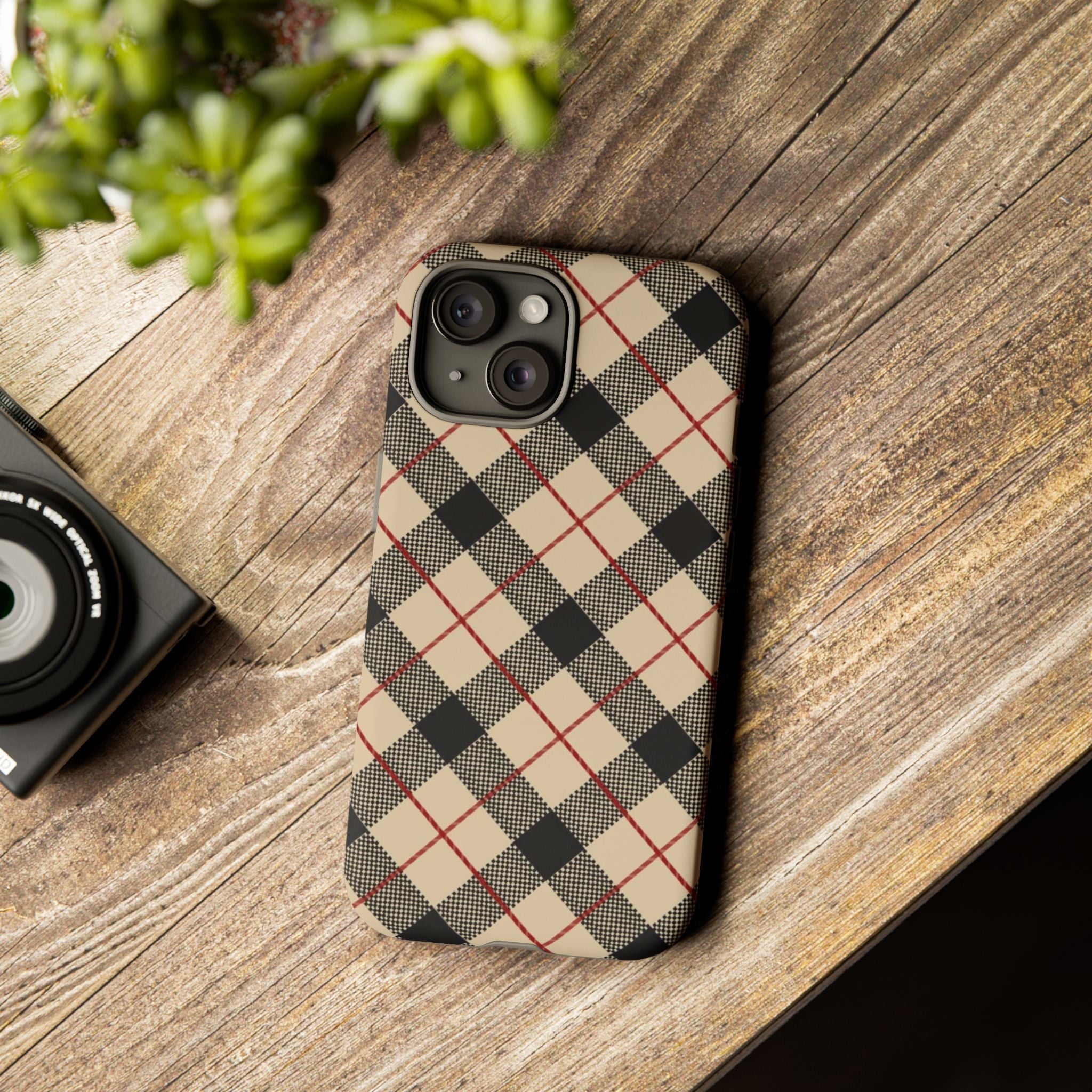 Heritage Plaid Premium Tough Shining Phone Case (Double Layer) Available For All iPhone Models
