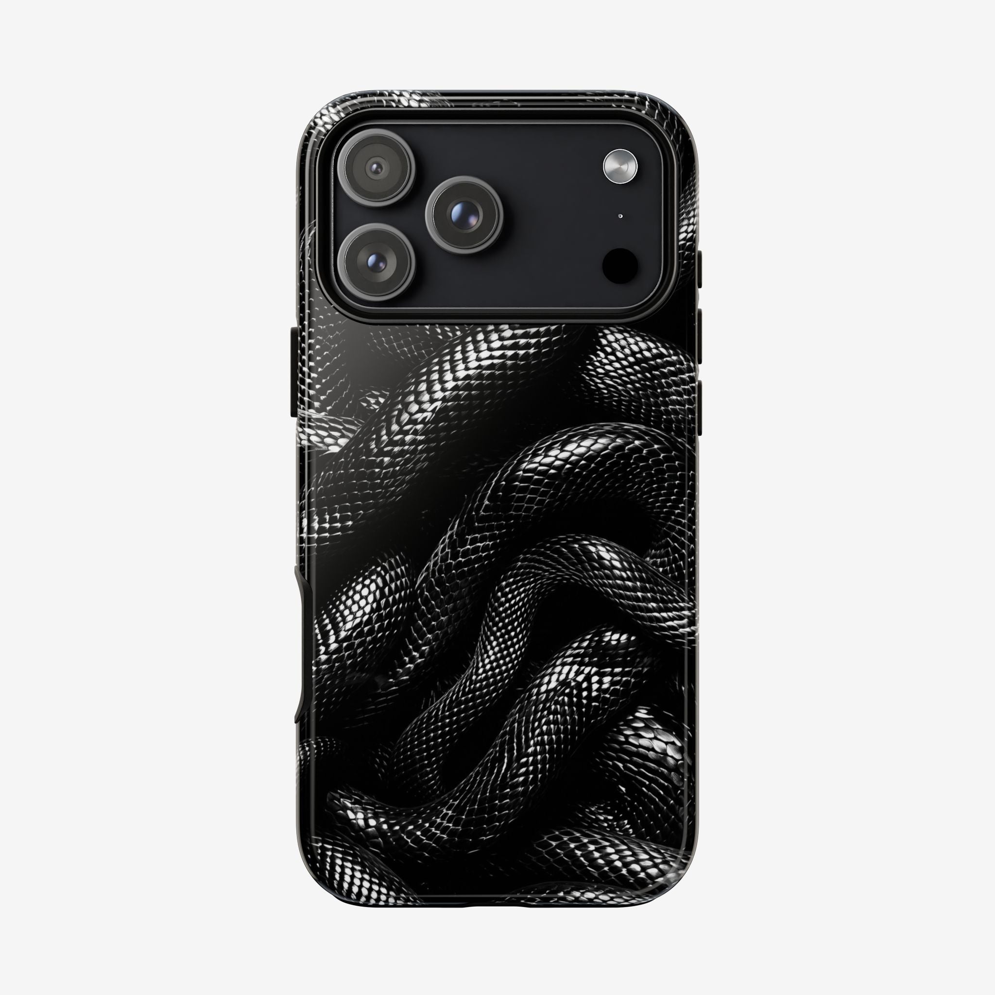 Black Snakes Premium Tough Shining Phone Case (Double Layer) Available For All iPhone Models