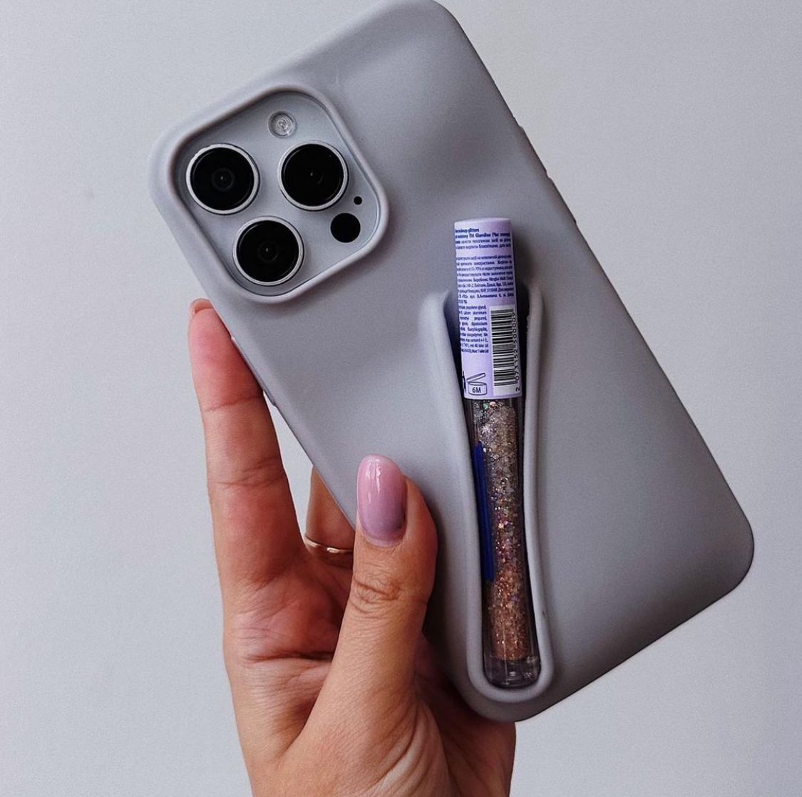 Lip Gloss Holder Case- Silicone Made-Sale-iPhone 11,12 Pro Max