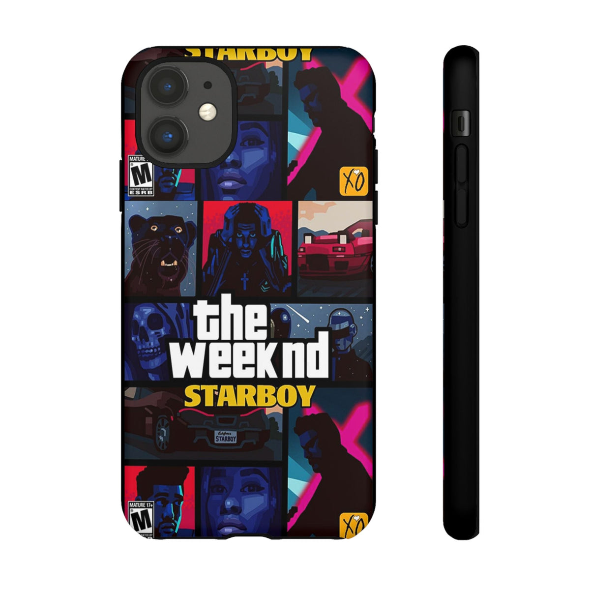 Neon Night Collage Premium Tough Shining Phone Case (Double Layer) Available For All iPhone Models