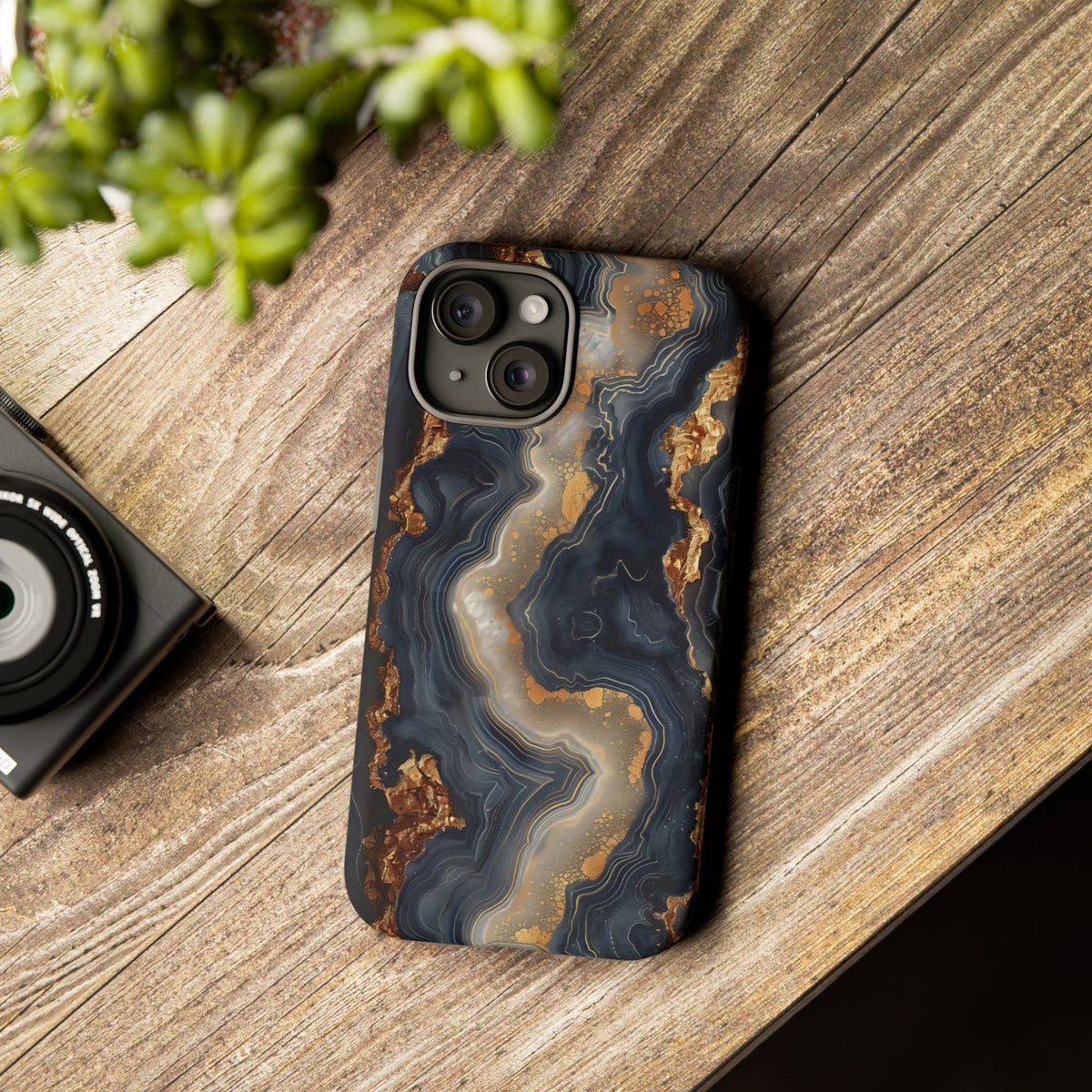 Midnight Agate Premium Tough Shining Phone Case (Double Layer) Available For All iPhone Models