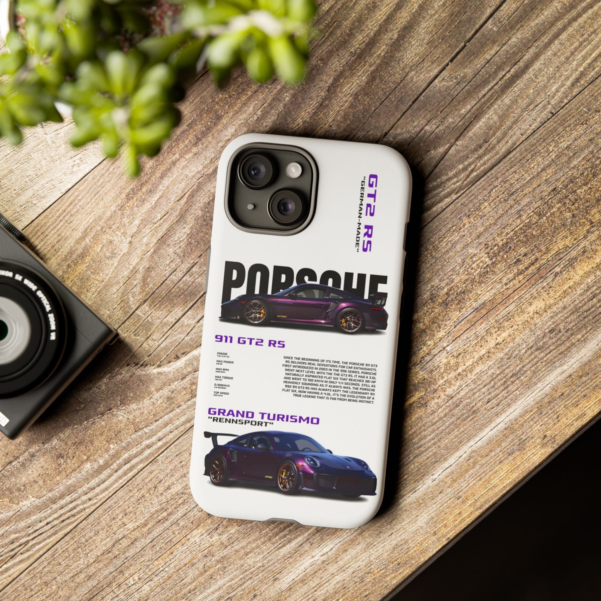 Violet Velocity Premium Tough Shining Phone Case (Double Layer) Available For All iPhone Models