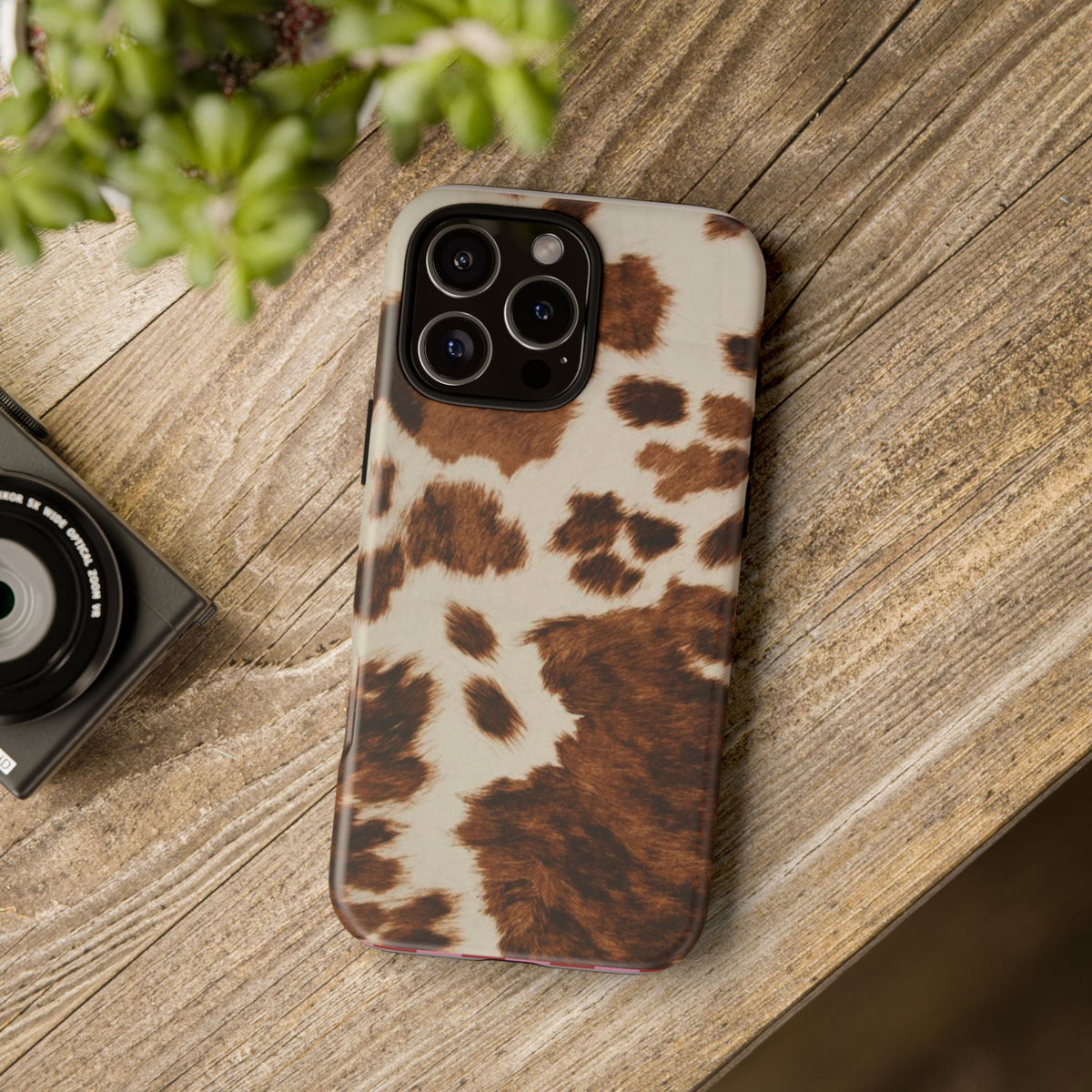 Cow Print Premium Tough Shining Phone Case (Double Layer) Available For All iPhone Models