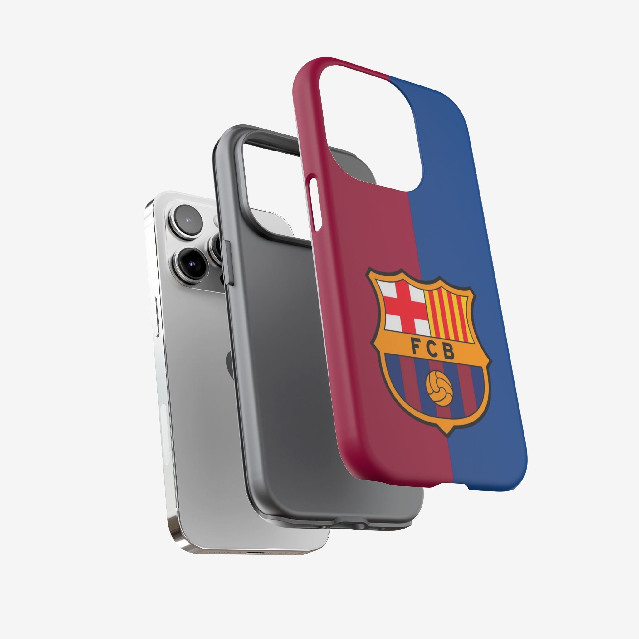 Dual Tone Crest Premium Tough Shining Phone Case (Double Layer) Available For All iPhone Models