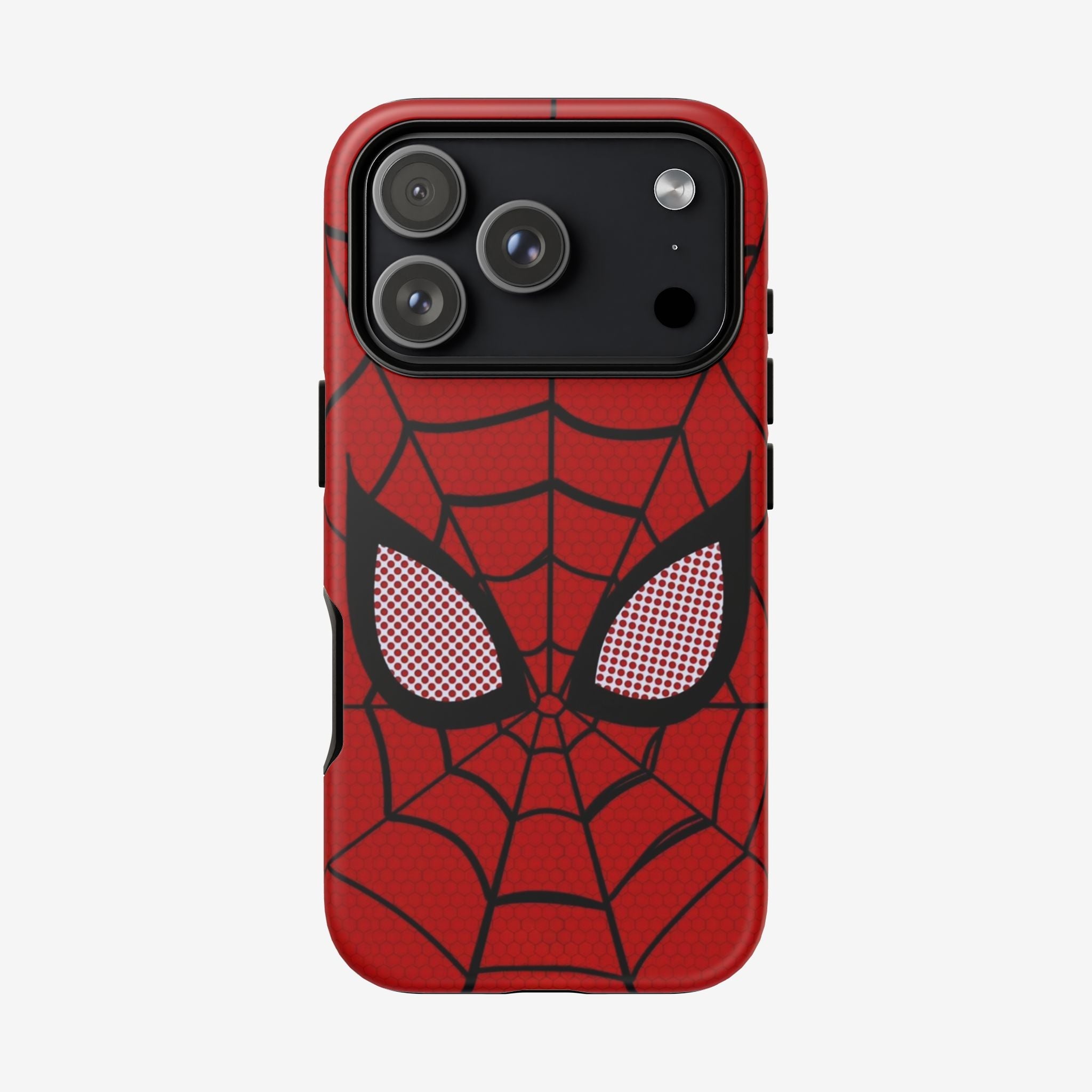 Scarlet Grid Mask Premium Tough Shining Phone Case (Double Layer) Available For All iPhone Models