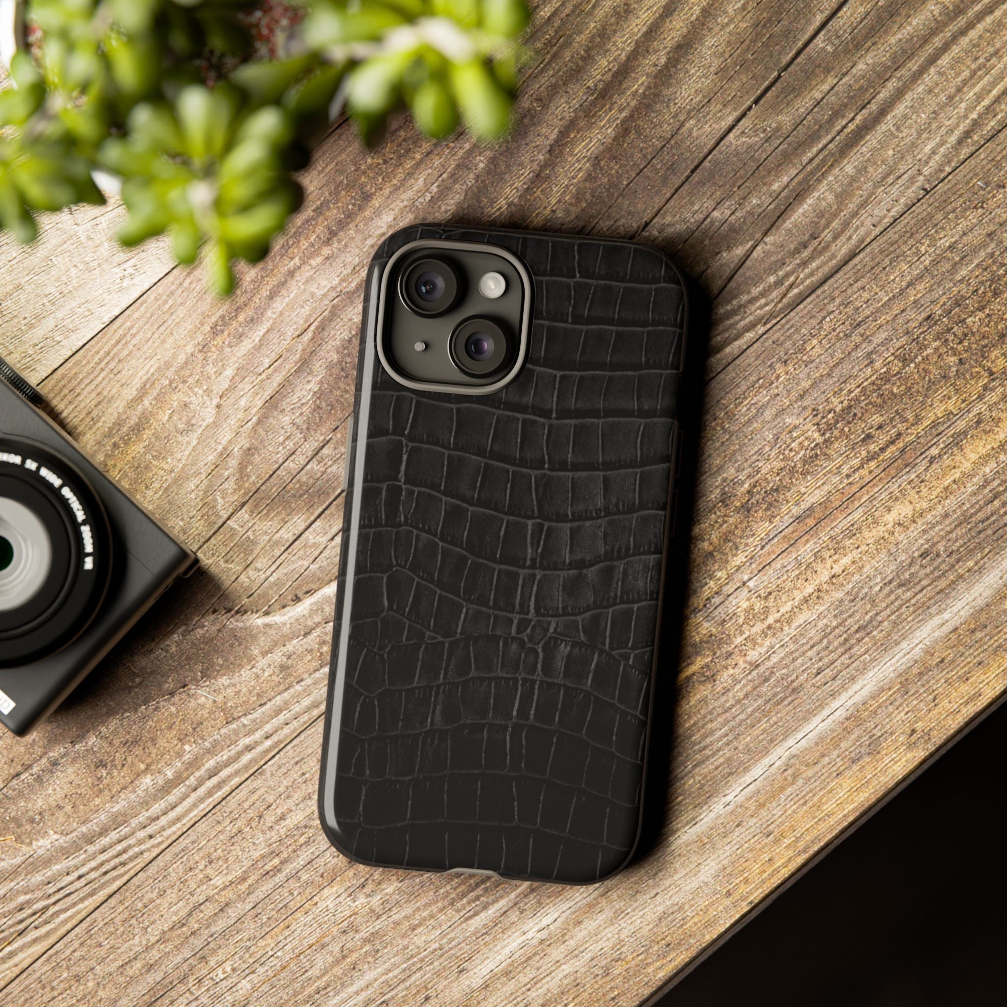 Midnight Croc Tough Shining Phone Case (Double Layer) Available For All iPhone Models