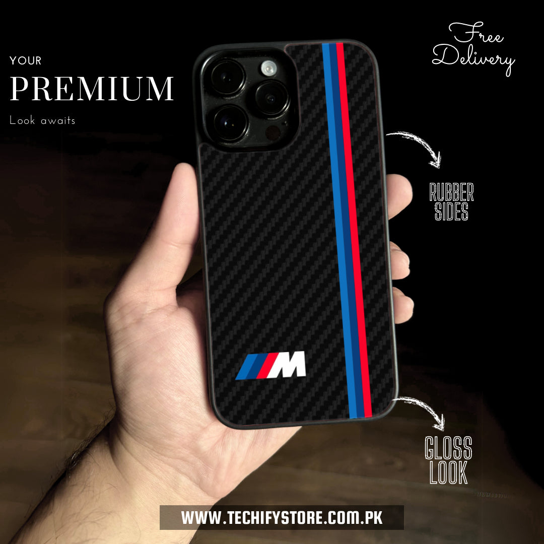 BMW- Carbon Fiber Print - Gloss Case - Almost All Models