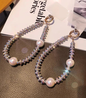 White Pearl Crystal Phone Charm - Custom Phone Case | Techify