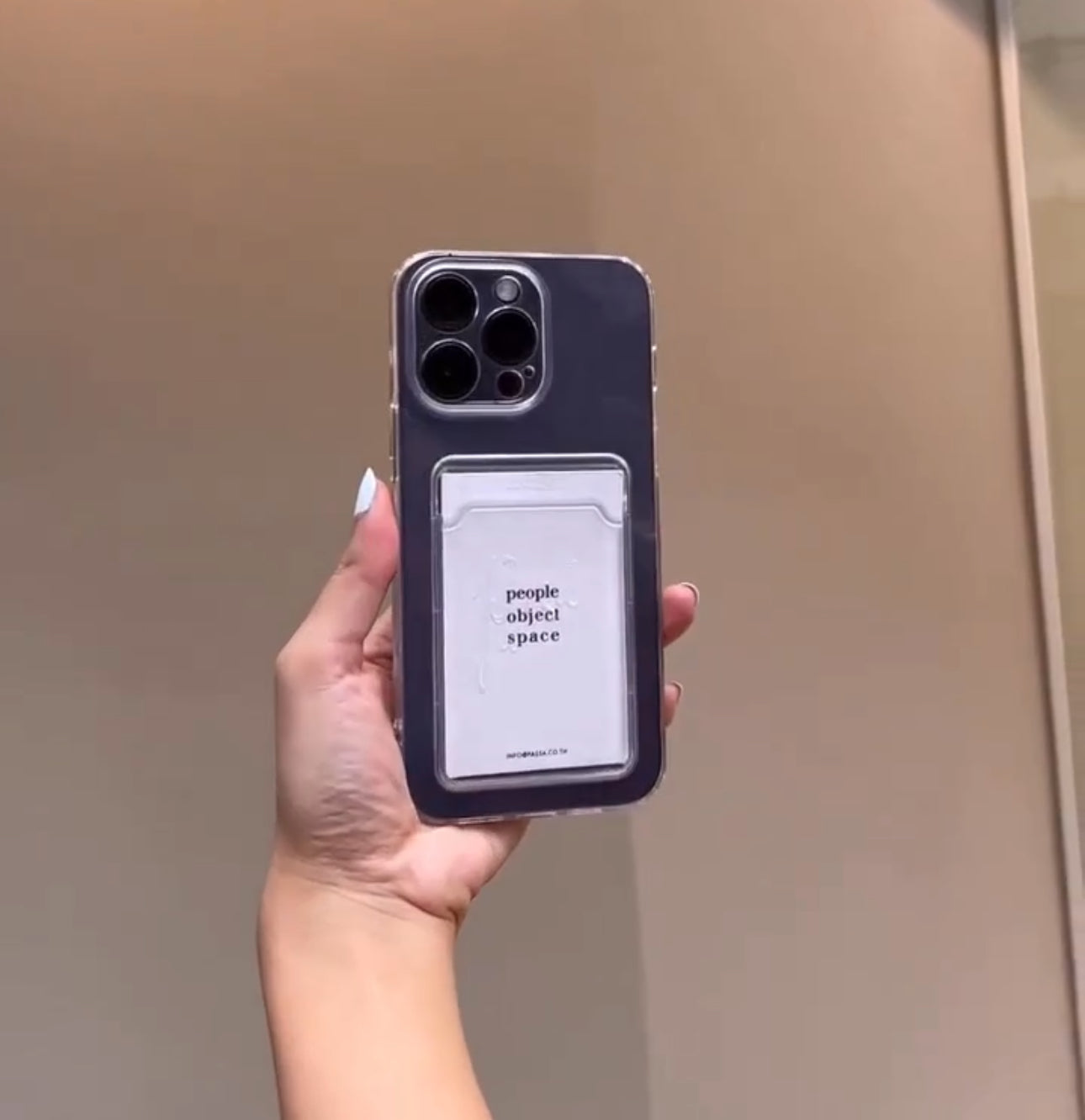 Transparent Pocket Case- Samsung