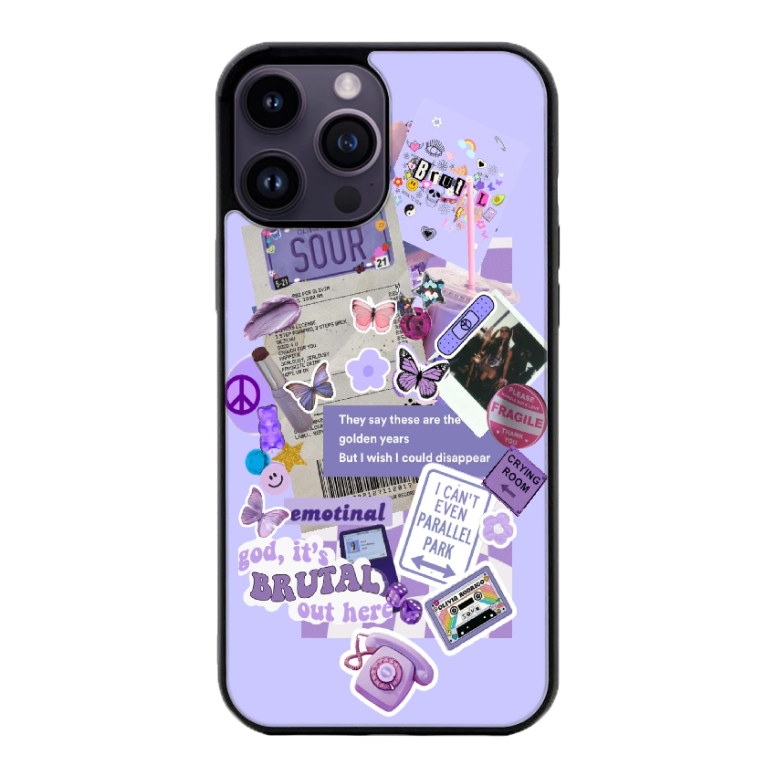 Purple Edit Only- Aesthetic- Gloss Case - Almost All Models