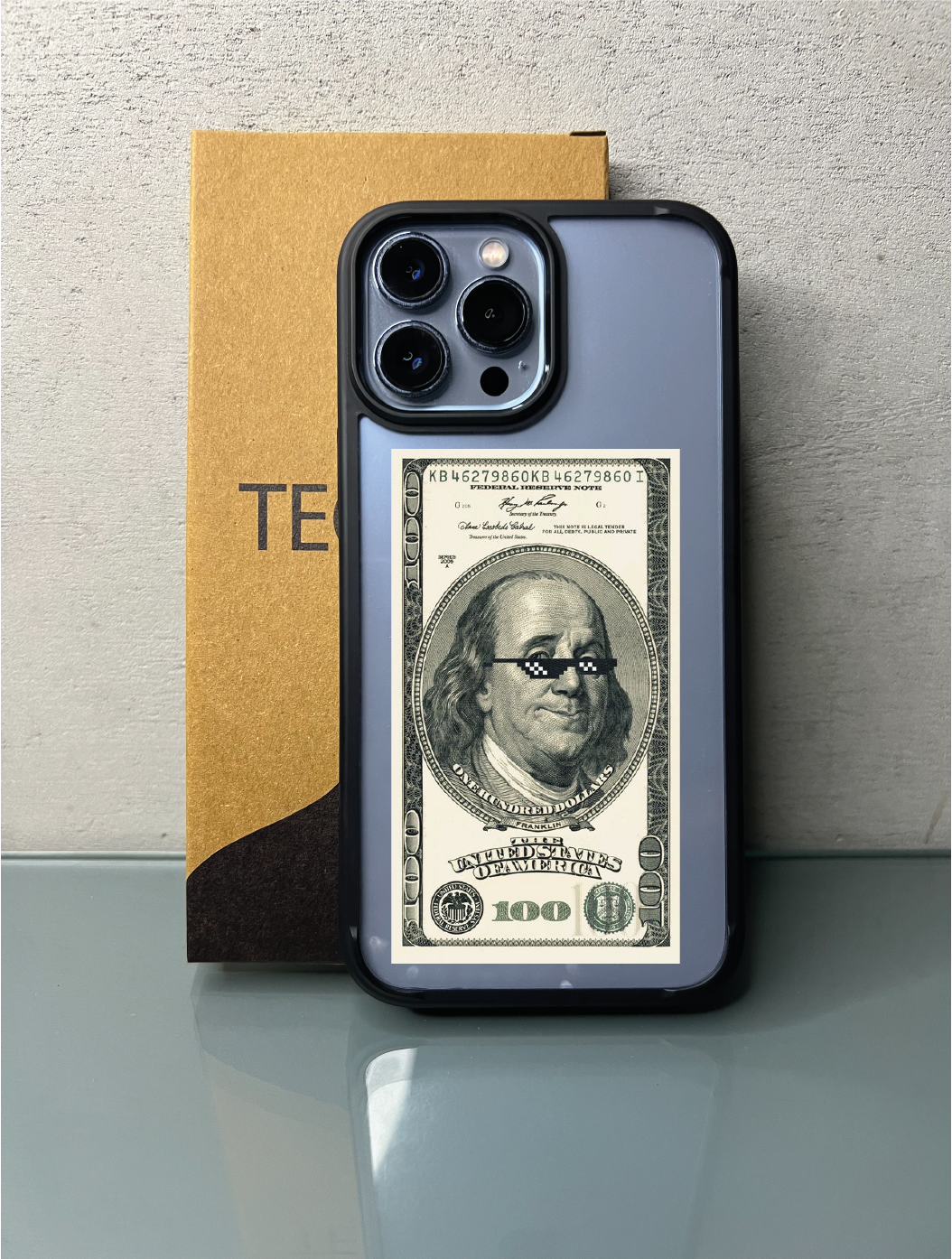 Dollar Bill  - Black Borders- iPhone Cover