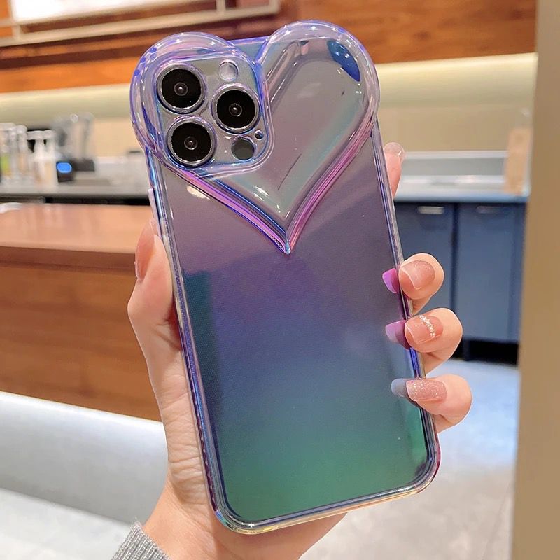 Holographic Heart Case- iPhone Only.