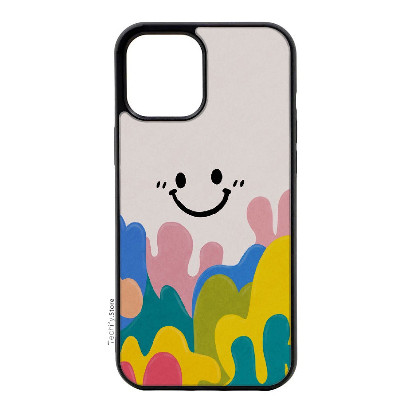 Smiley Color Splash - Aesthetic- Gloss Cover- Almost All models