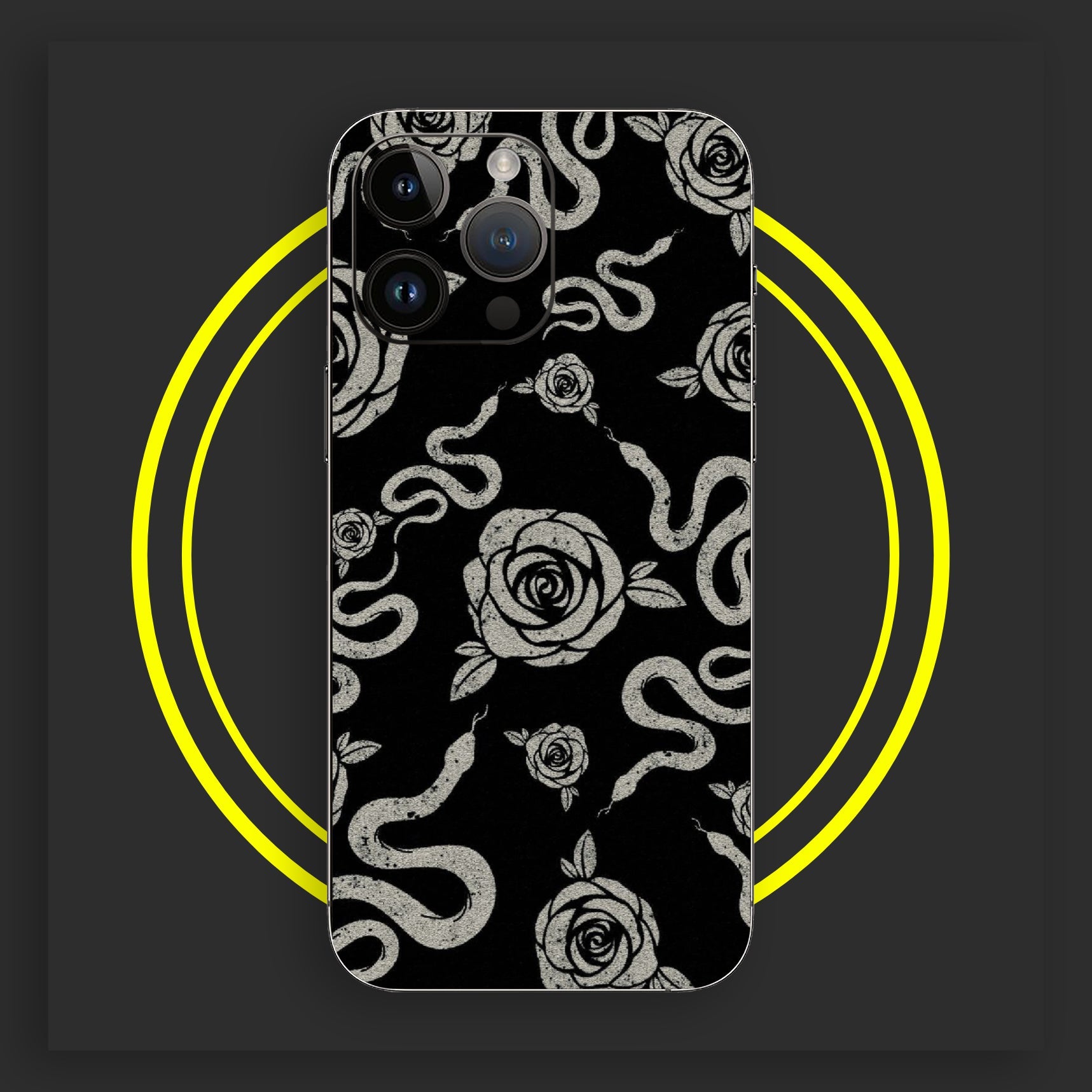 Snake and Roses - Gloss Case - Almost All Models