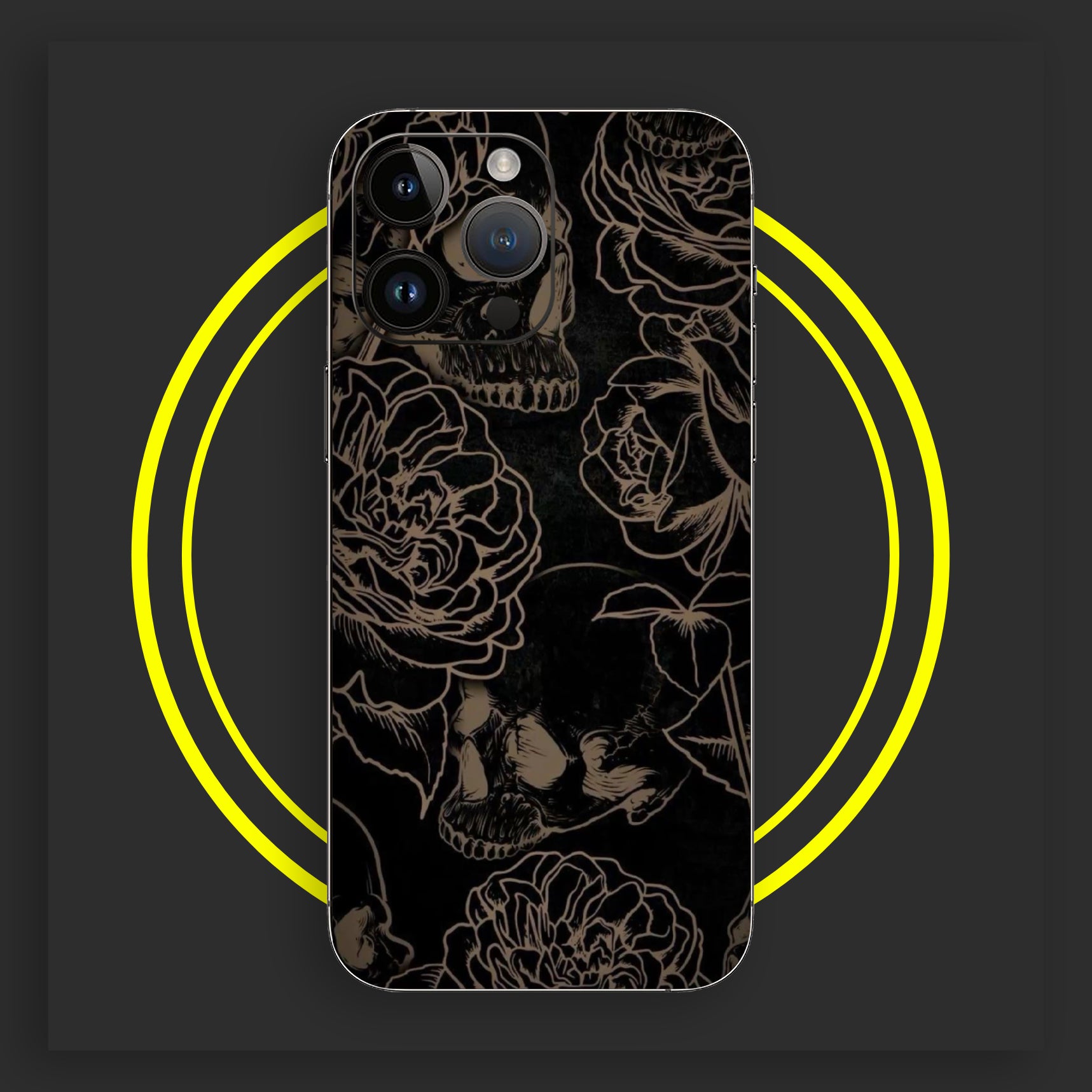 Skull and Roses - Matte Phone Skin - Almost All Models