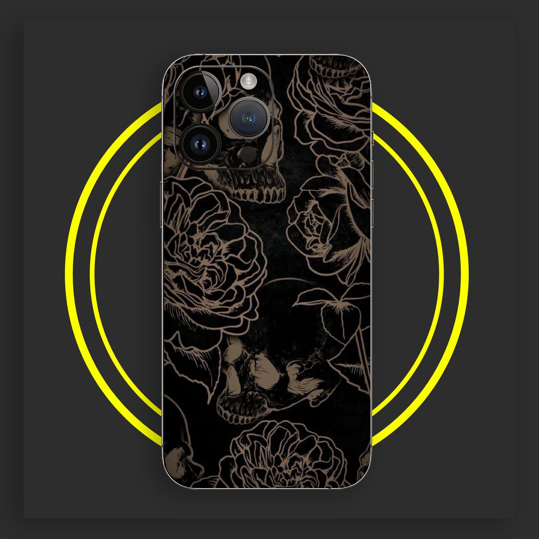 Skull and Roses - Gloss Case - Almost All Models