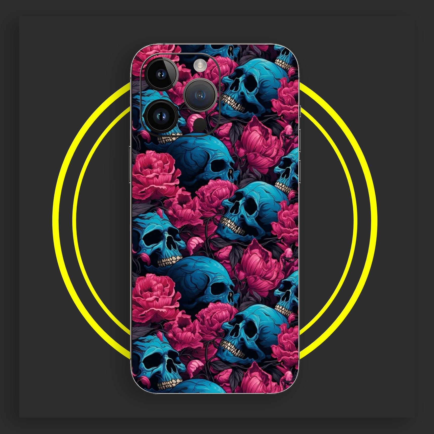 Rose Skulls- Gloss Case - Almost All Models