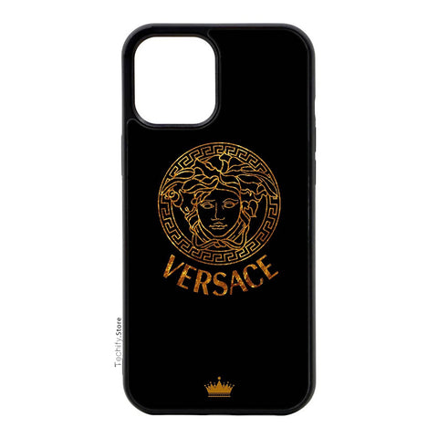 Versace Black and Golden- Gloss Case - Almost All Models