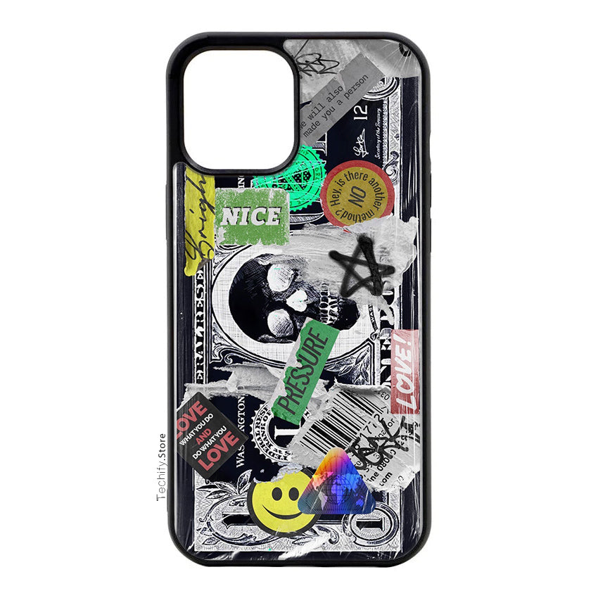 Dollar Skull Xray- Gloss Case - Almost All Models