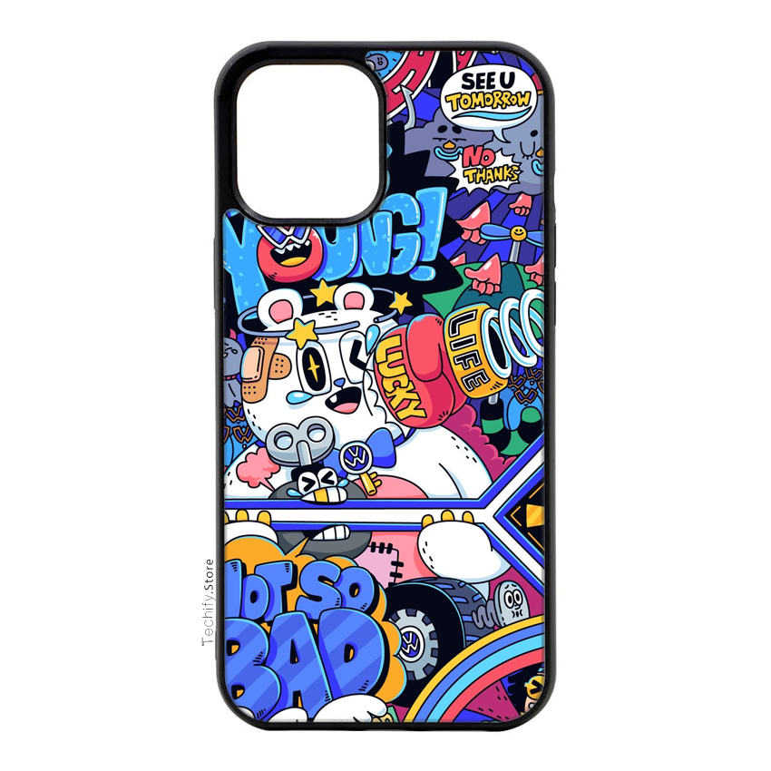 Funky Graffiti- Young White - Aesthetic- Gloss Case - Almost All Models