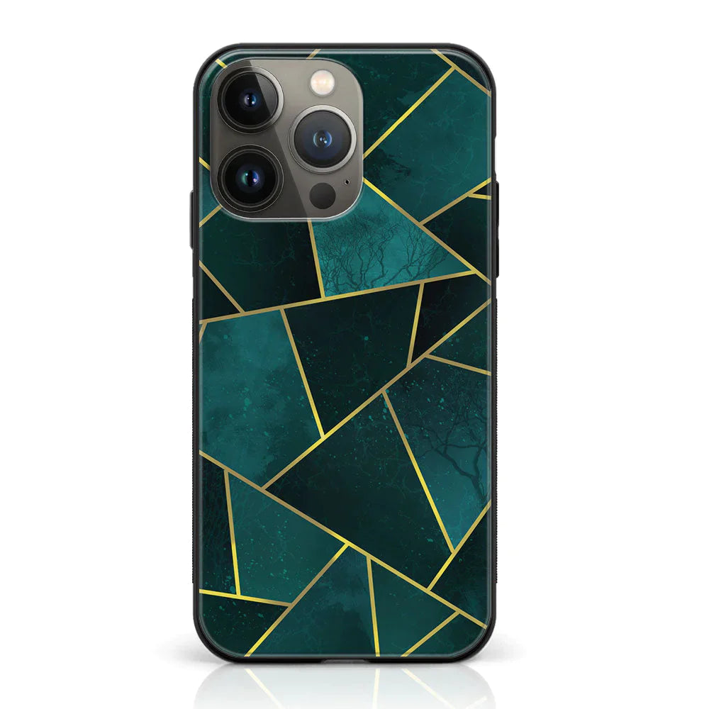 iPhone 14 Pro Max - Geometric Marble Series - Premium Gloss Case