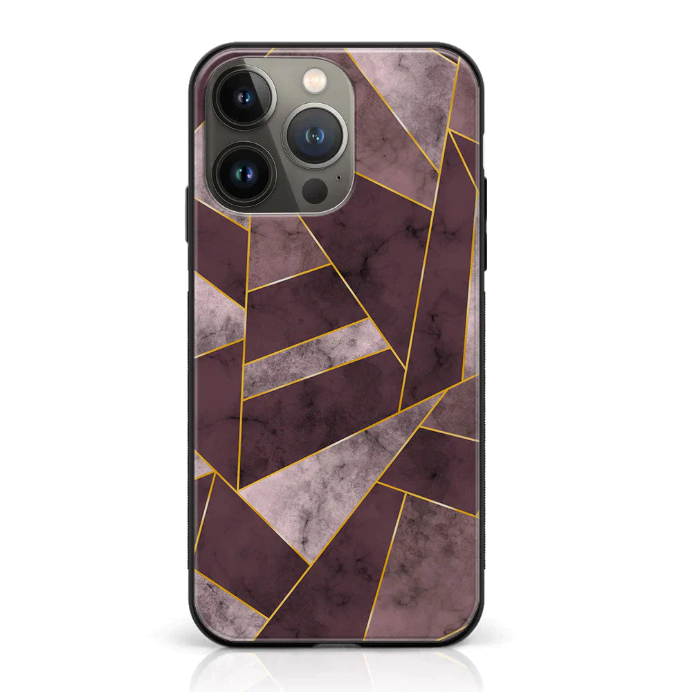 iPhone 14 Pro Max - Geometric Marble Series - Premium Gloss Case