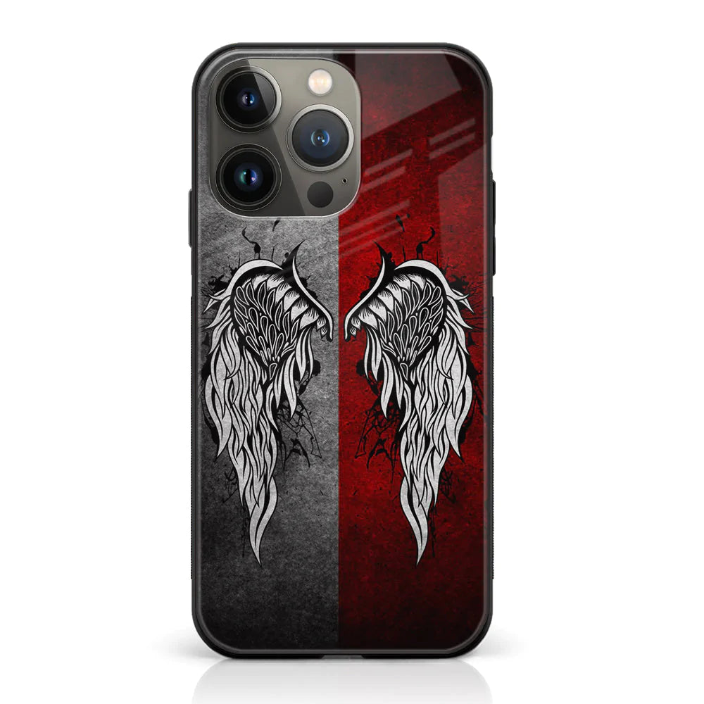 iPhone 14 Pro Max- Angel Wings Series - Premium Printed Glass