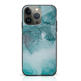 iPhone 14 Pro Max- Blue Marble Series - Premium Printed Glass Case