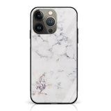 iPhone 14 Pro Max - White Marble Series - Premium Printed Glass Case