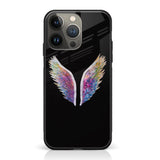 iPhone 14 Pro Max- Angel Wings Series - Premium Printed Glass