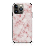 iPhone 14 Pro Max - Pink Marble Series - Premium Printed Glass Case