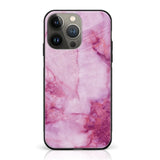 iPhone 14 Pro Max - Pink Marble Series - Premium Printed Glass Case