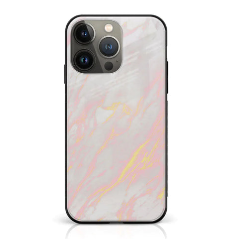 iPhone 14 Pro Max - Pink Marble Series - Premium Printed Glass Case