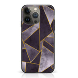 iPhone 14 Pro Max - Geometric Marble Series - Premium Gloss Case