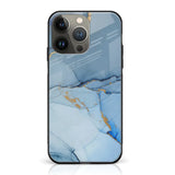 iPhone 14 Pro Max- Blue Marble Series - Premium Printed Glass Case