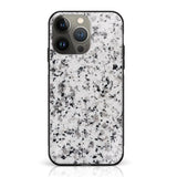 iPhone 14 Pro Max - White Marble Series - Premium Printed Glass Case