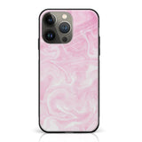 iPhone 14 Pro Max - Pink Marble Series - Premium Printed Glass Case