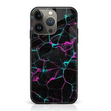 iPhone 14 Pro Max - Black Marble Series - Premium Printed Glass Case