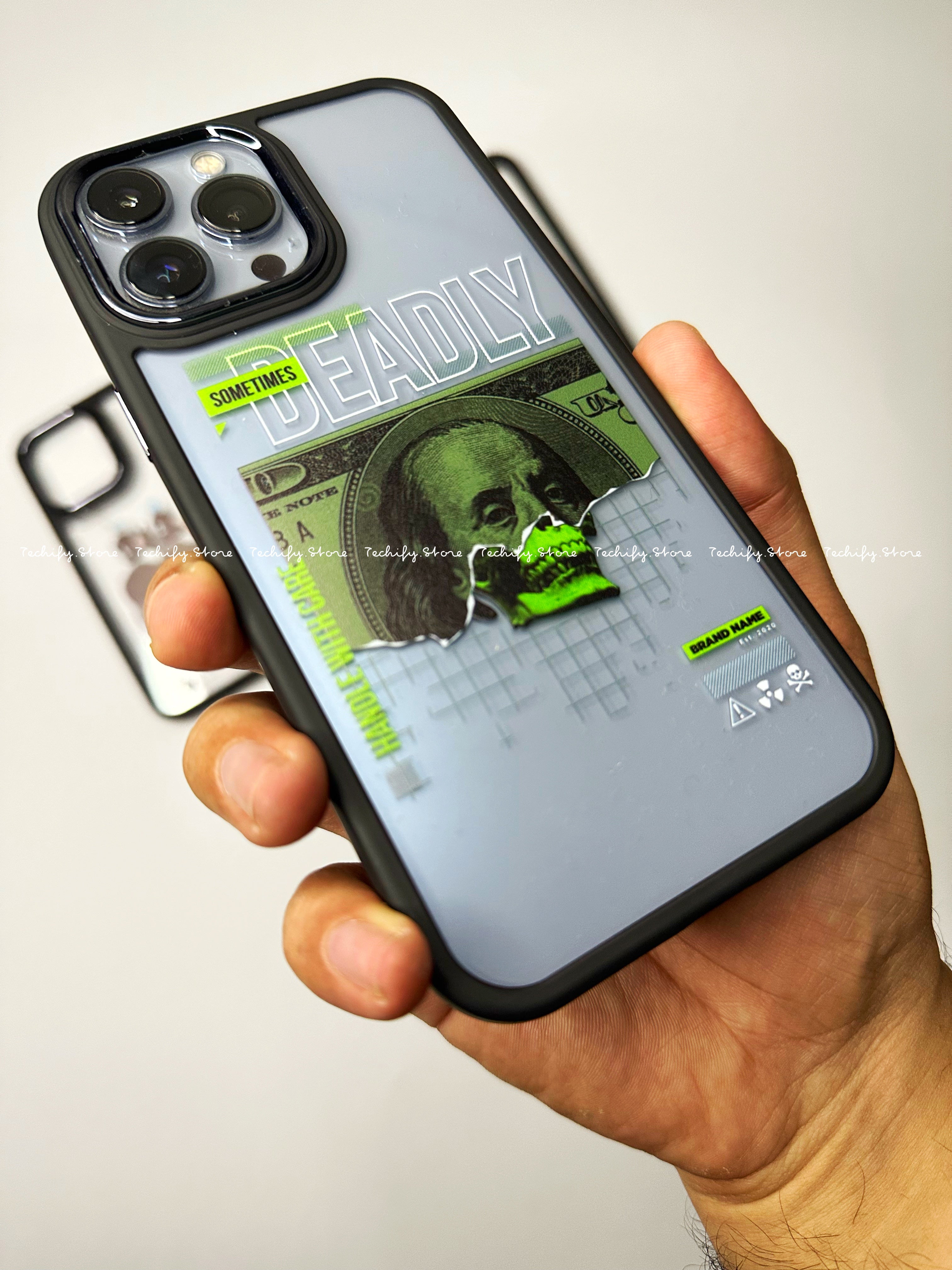 Deadly Dollar - Black Borders- iPhone Cover